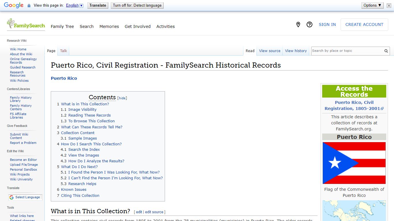 Puerto Rico, Civil Registration - FamilySearch Historical Records